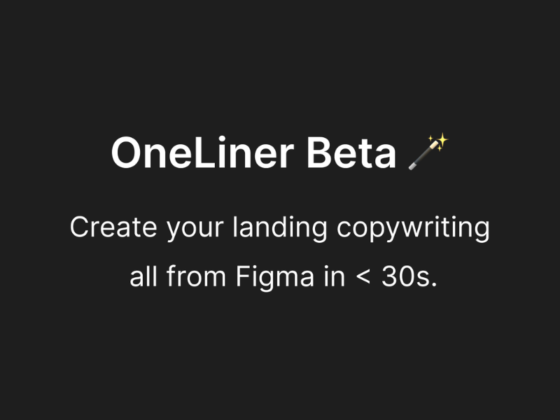 OneLiner (For Figma)