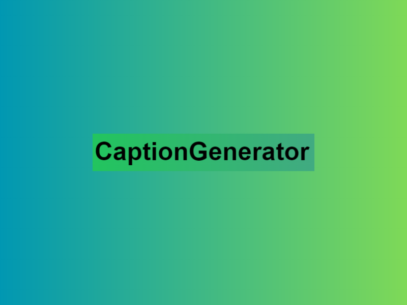 CaptionGenerator